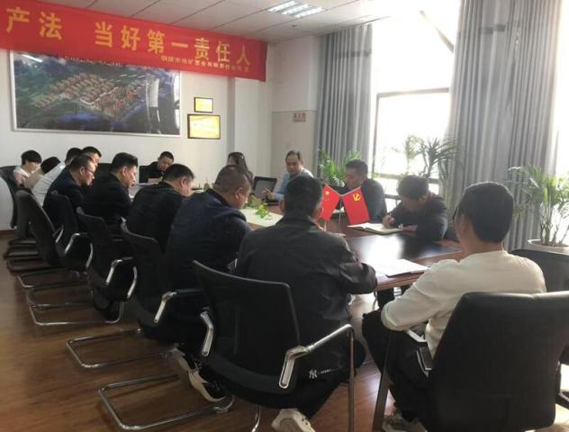 汪冬生赴銅陵地礦置業公司督導巡視審計整改工作
